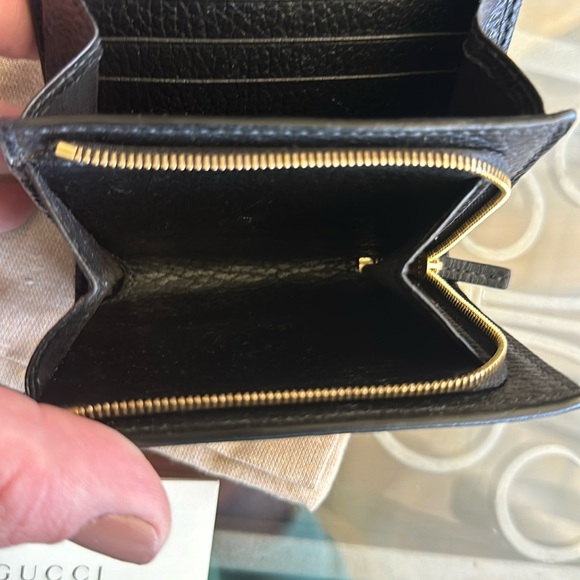 Gucci Marmont Bicolor Medium Compact wallet Supreme Canvas 🌟 Full Set 🌟 - Picture 9 of 14